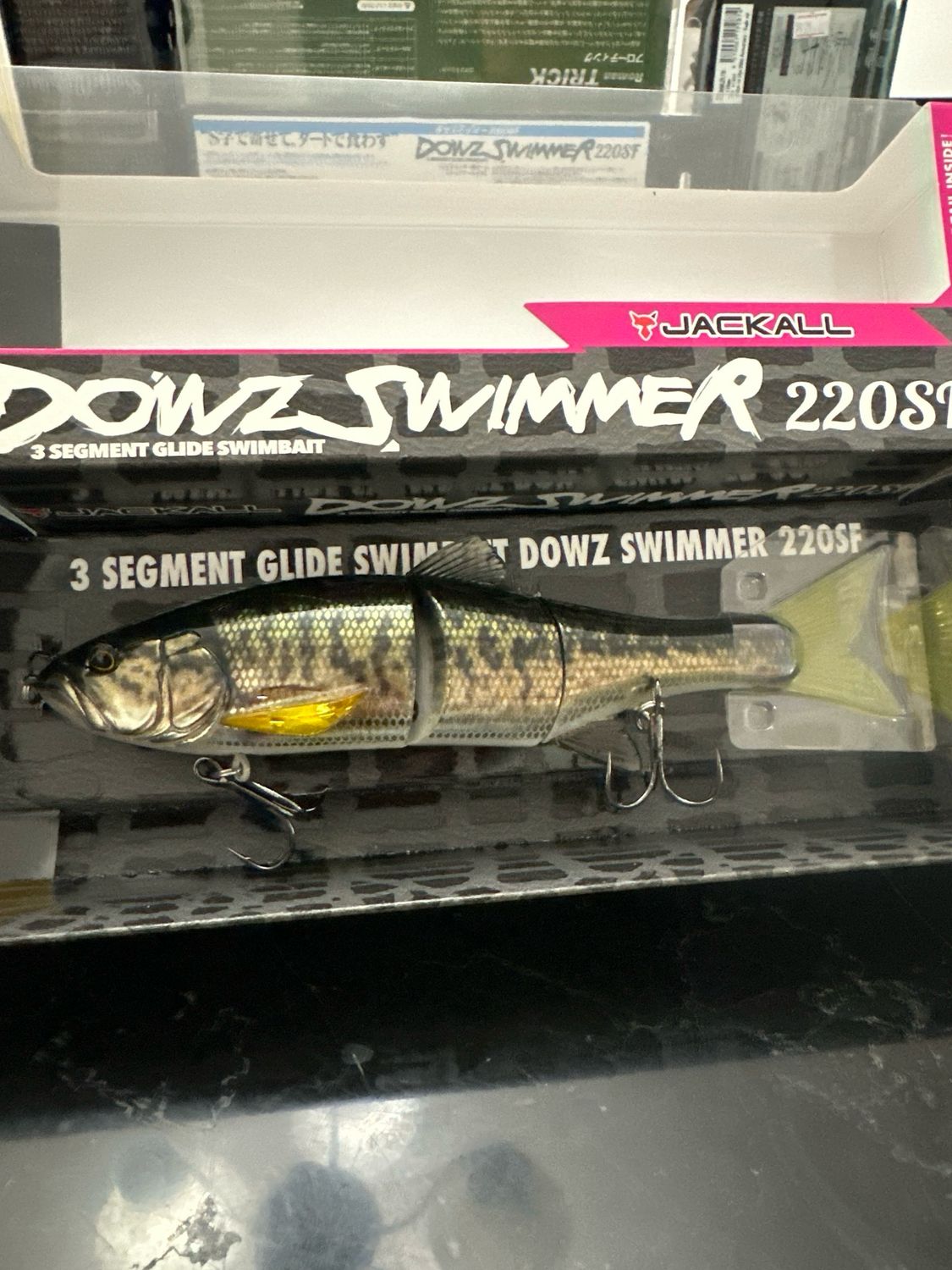 Jackall Dowz Swimmer 220SF RT Largemouth Bass 220mm | 3.6oz | Slow Floating