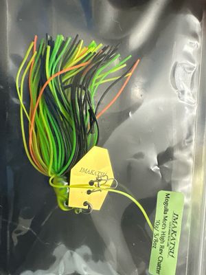 Imakatsu Mogulla Moth High Rev Chatter. Hot Tiger, Exact Bait In Pics. Brand New BUT No Box So Better Price! 10gram, Approximately 3/8oz.