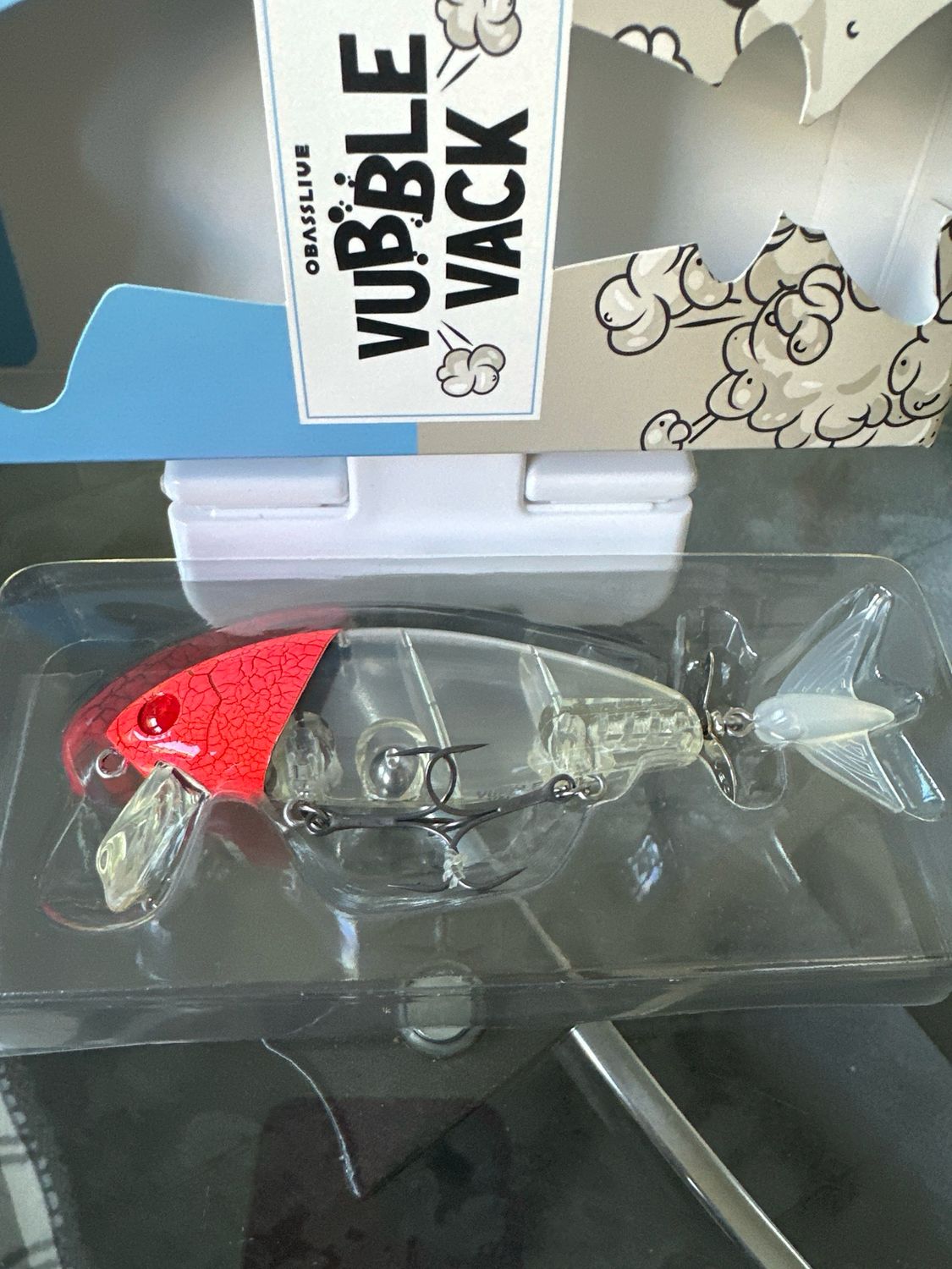 Obasslive Vubble Vack #OLVV-01 Ghost Crack Red Head