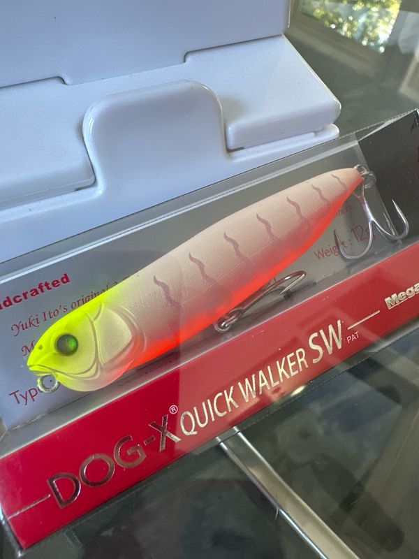 Megabass Dog-X Quick Walker SW #7 Hot Shrimp RB II 87mm | 12g | Floating