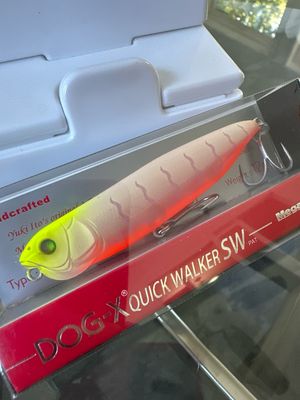 Megabass Dog-X Quick Walker SW #7 Hot Shrimp RB II 87mm | 12g | Floating