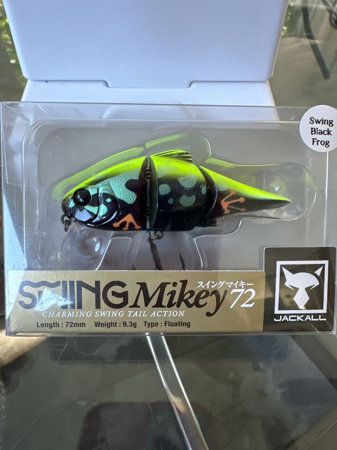 Jackall Swing Mikey 72 Swing Black Frog 72mm | 9.3g | Floating