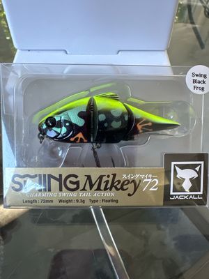 Jackall Swing Mikey 72 Swing Black Frog 72mm | 9.3g | Floating