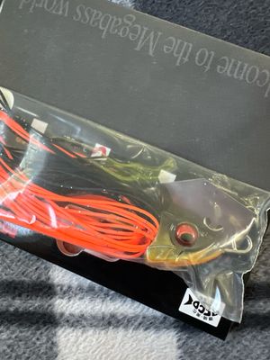 Megabass Wild Header Deadly Black Shad 3/8oz Very Rare/hard To Find. Exact Bait In Pictures. NIP