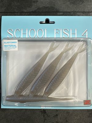 HideUp School Fish 4 Elastomer #117 Albino White 4baits per Pack