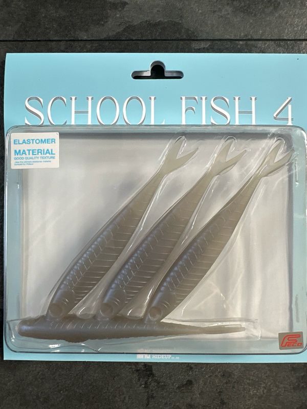 HideUp School Fish 4 Elastomer #117 Albino White 4baits per Pack