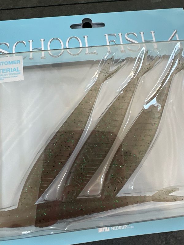 HideUp School Fish 4 Elastomer #243 Tamaranbai Dark Shrimp 4baits per Pack