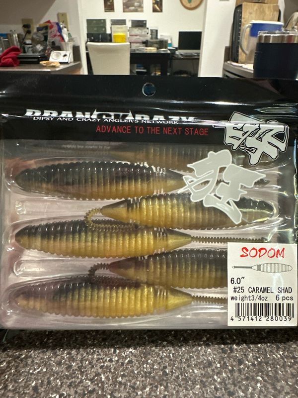 Dranckcrazy Sodom 6.0" #25 Caramel Shad 3/4oz 6pcs/pack