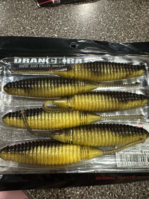 Dranckcrazy Sodom 6.0" #25 Caramel Shad 3/4oz 6pcs/pack