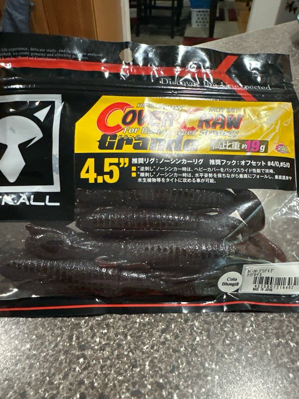 Jackall Cover Craw Grande 4.5" Cola Bluegill 5pcs/pack