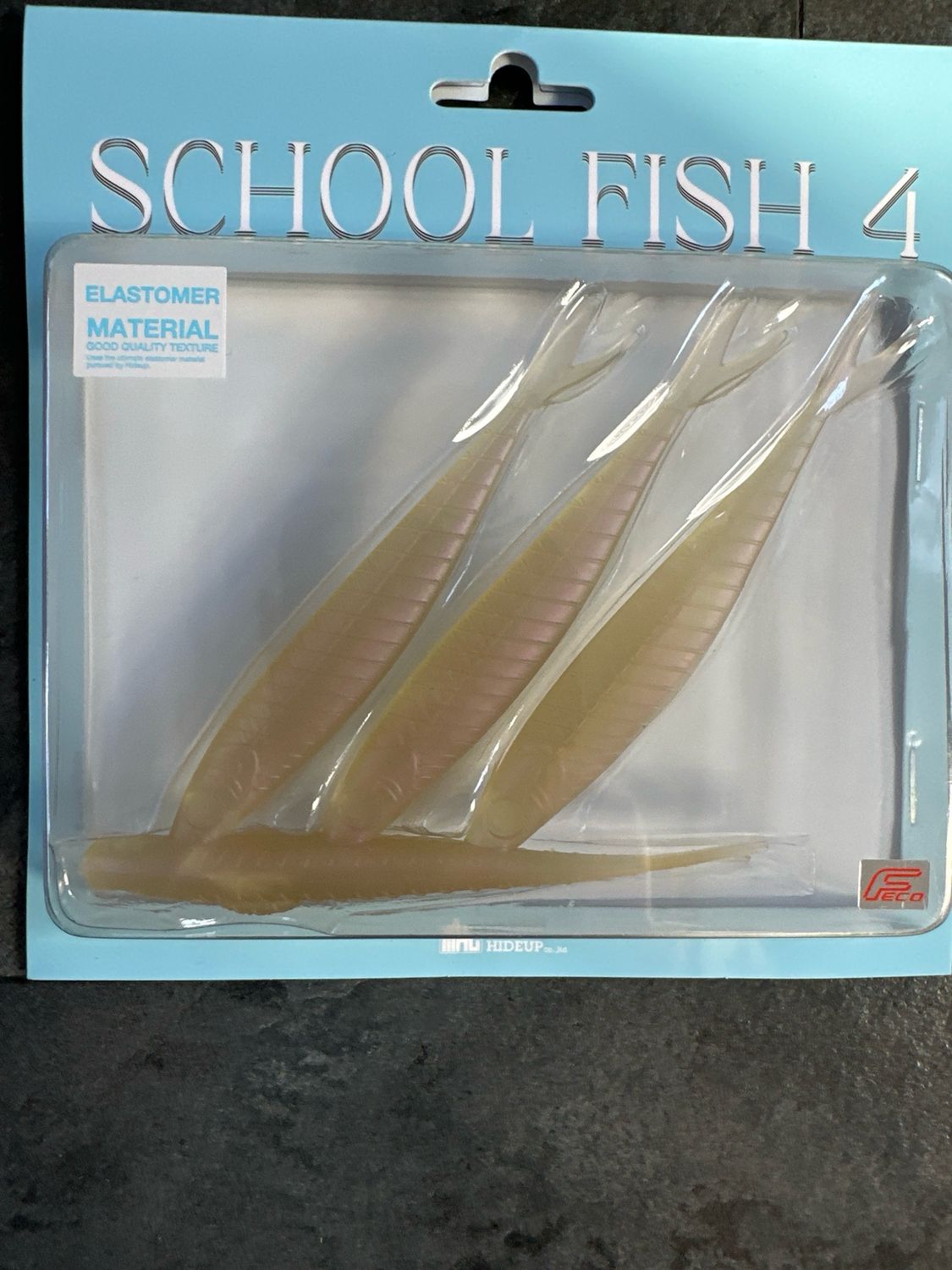 Hideup School Fish 4 Clear Wakasagi. Great New JDM Elastomer Soft Minnows. New In Packages.