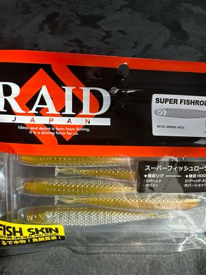 Raid Japan Super Fish Roller 4.2”. Kiwami Hasu. Fish Skin, Texture Like Real Fish Scales. NIP