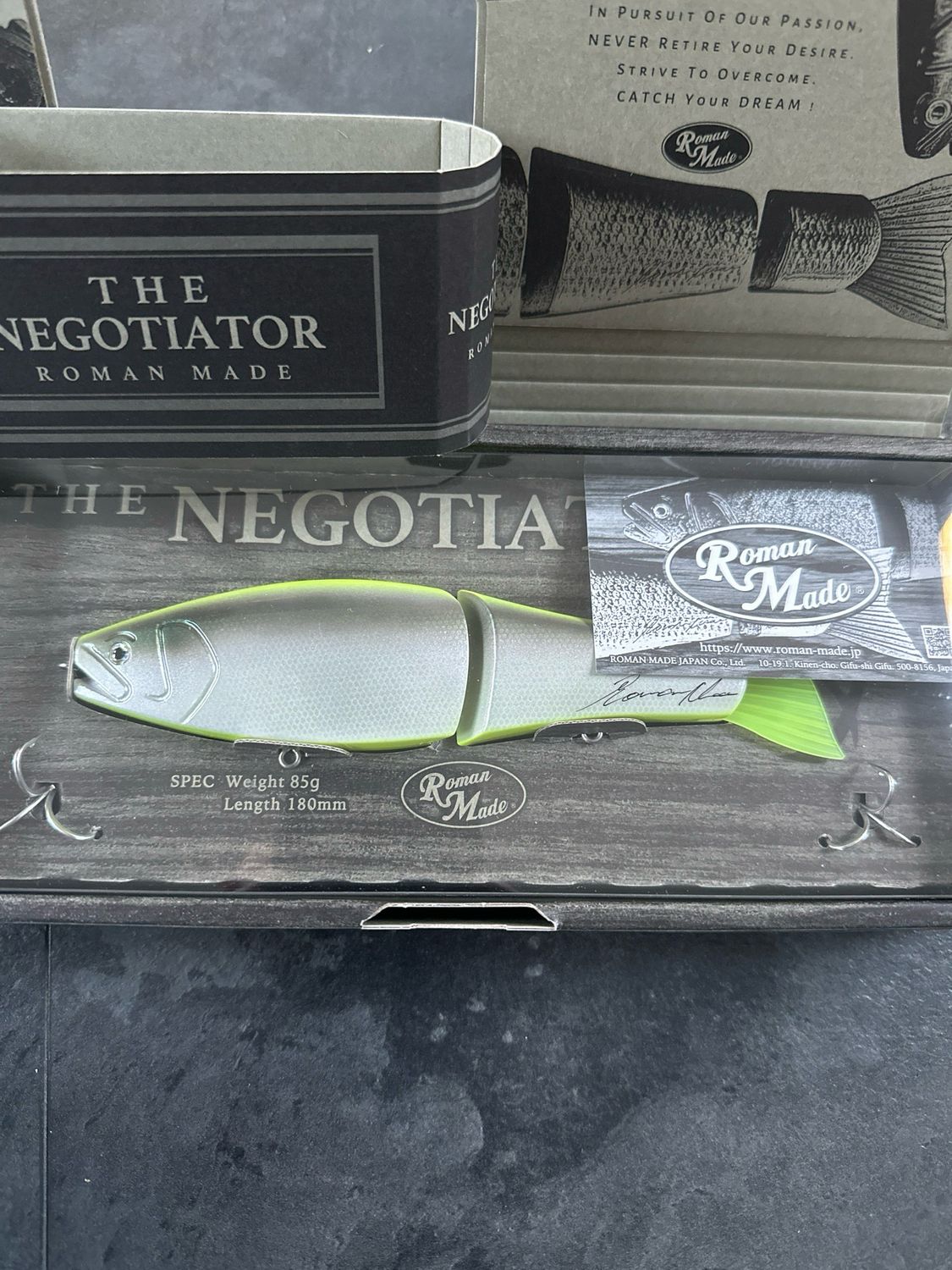 Roman Made Negotiator. Limited Edition Natural Yellow. Stunning JDM Hand Carved 180mm 85g (3oz)