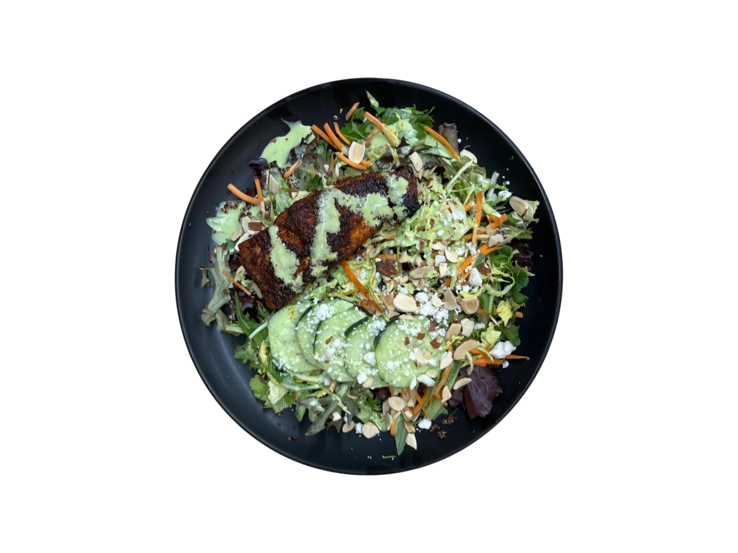 Salmon Verde Crunch Salad