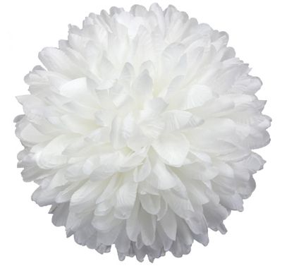 10″-21-Layer Solid Color White Mum Flower