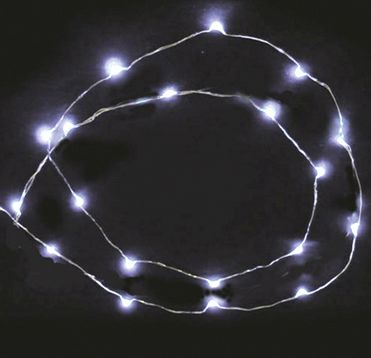 LED Fairy Lights Battery Operated 7 Feet 20 LED Mum Lights (Various Colors)