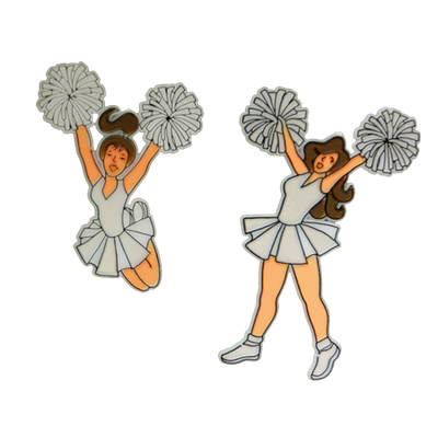 3″ Cheerleaders –  2 styles per pkg. (Various Colors)