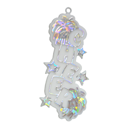 Cheer Charm – 3.25″ – 2 pc. pkg. (Various Colors)