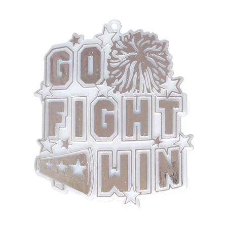Go Fight Win Charm – 3″– 2 pc. pkg. (Various Colors)