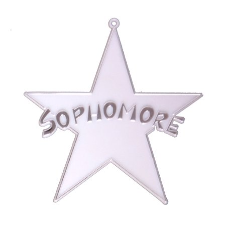 Sophomore Star – 4″– 2 pc. pkg. (Various Colors)