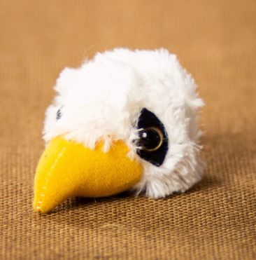 3" Plush Eagle Head