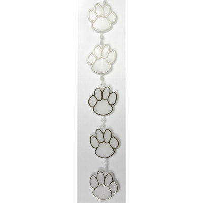 Paw Print Garland/Chain - 9' Package (Various Colors)