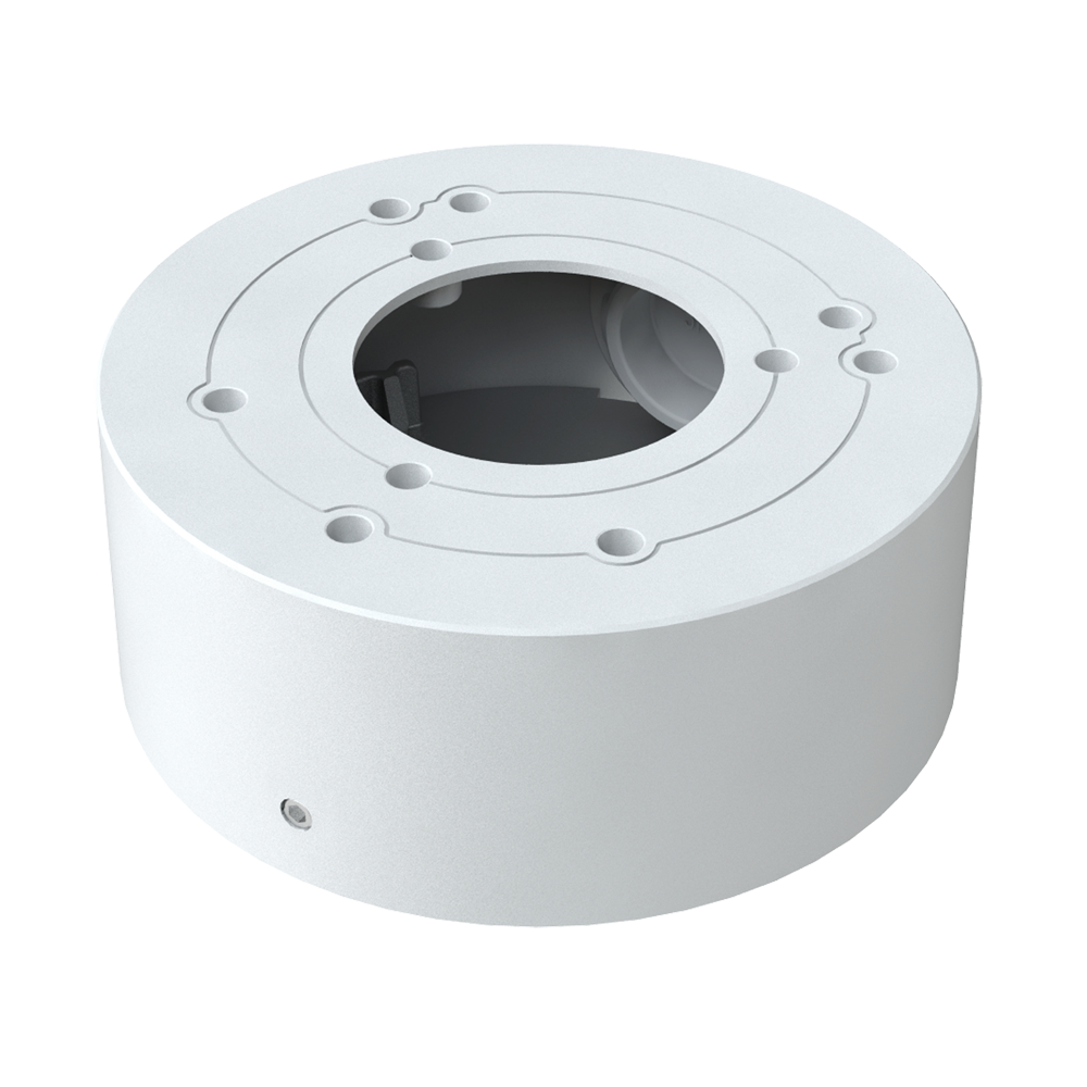 SF-JBOX-0104
Caja de conexiones Safire Smart
Para cámaras domo
Apto para uso exterior IP65
Instalación en techo o pared
Diámetro de la base 96 mm
Pasador de cables