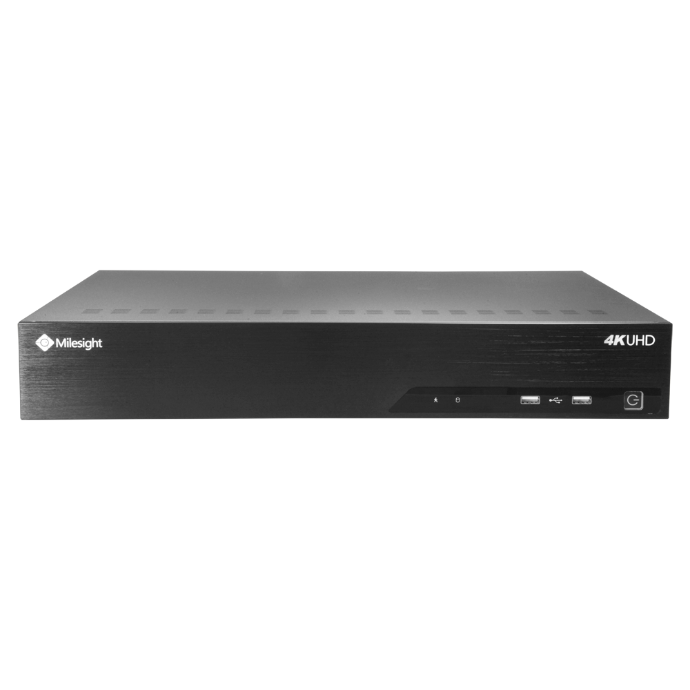 MS-N7016-UH Grabador NVR para cámaras IP Compatible con LPR Milesight
16 CH vídeo / Compresión H.265+
Resolución máxima 8.0 Mpx
Ancho de banda 160 Mbps
Salida HDMI 4K y VGA
Admite 4 discos duros
