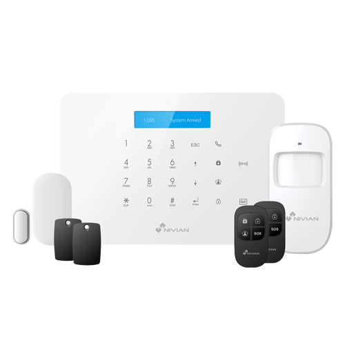 NVS-A6WG-U1 KIT ALARMA INALÁNBRICO (SIN CUOTAS)
Kit de alarma Nivian Smart
Teclado táctil y lector RFID
Comunicación WiFi y GSM
Inalámbrico 868 MHz & 433 MHz
Hasta 60 dispositivos inalámbricos
Compati