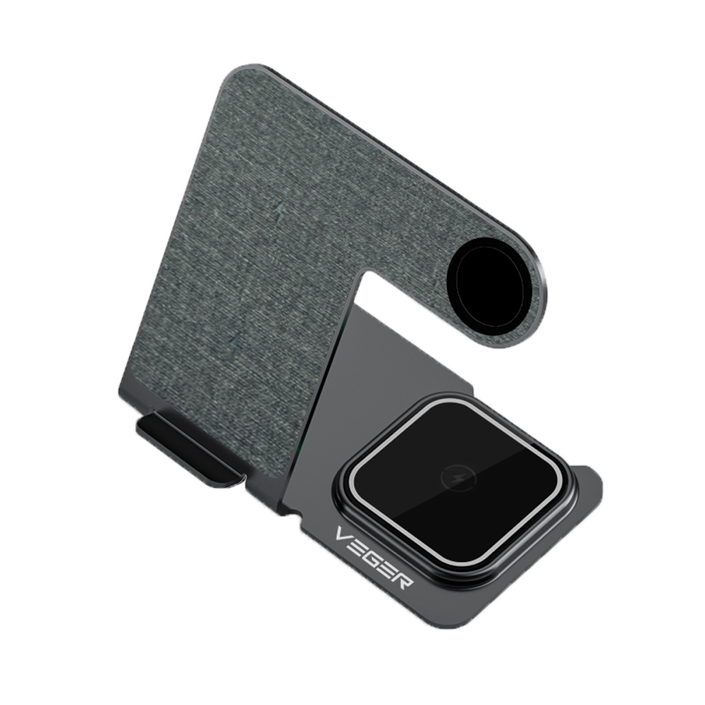 VG-Y9. Cargador inalámbrico. Para Móviles, Apple Watch y AirPods
VEGER
Cargador inalámbrico
Potencia 15W
Carga rapida
Salidas para smartphone ,Airpod y Apple Watch
Color Gris