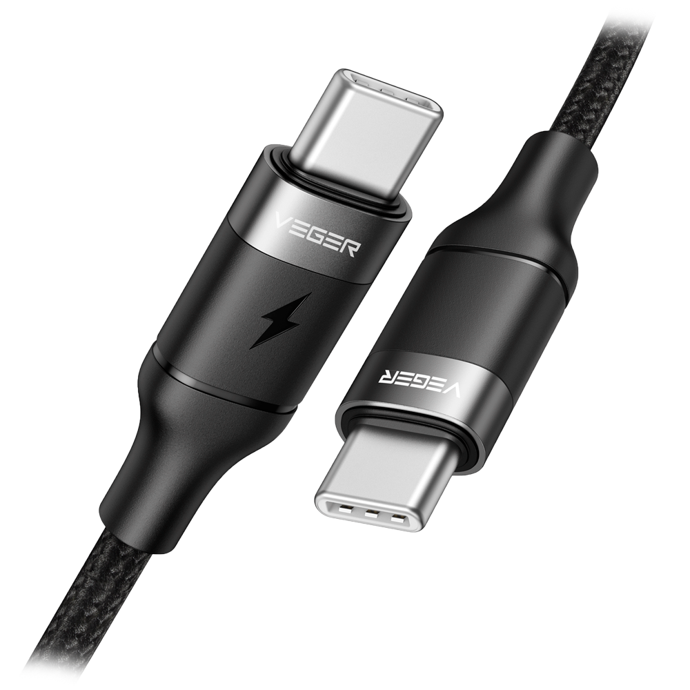 VG-CC02. CableUSB2.0. USB-C a USB-C .Carga rápida 100W.
Veger
Cable USB2.0 para portátiles
Carga rápida PD100W
USB-C a USB-C
Cubierta de metal trenzado
Longitud 1.5m