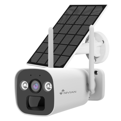 NV-CAM01-SOLAR4G Cámara 4G Resolución 2K LED blanco y audio disuasorio Batería 10400mAh / Panel solar 5W / PIR
