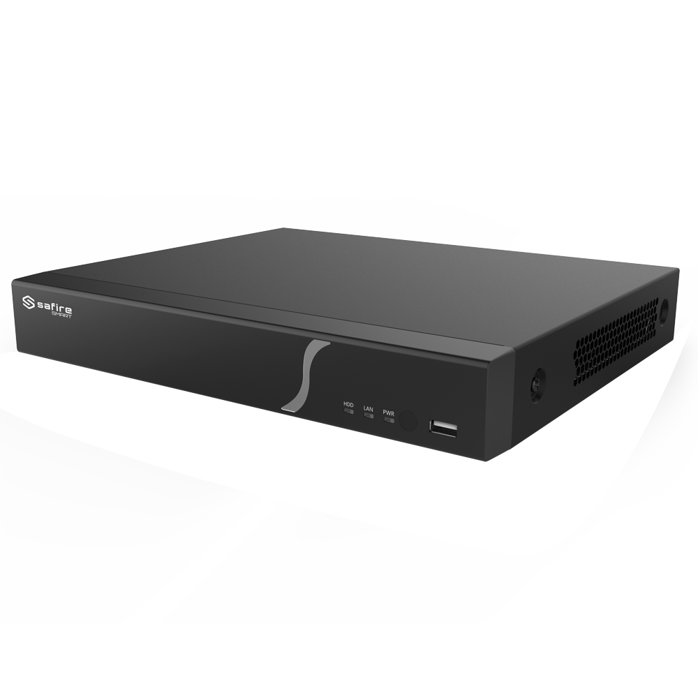 SF-NVR8232A-B2 Grabador NVR para cámaras IP gama B2. IA AVANZADA Reconocimiento facial 10000 rostros, Metadatos de vídeo. 32CH Certificado NDAA de seguridad.