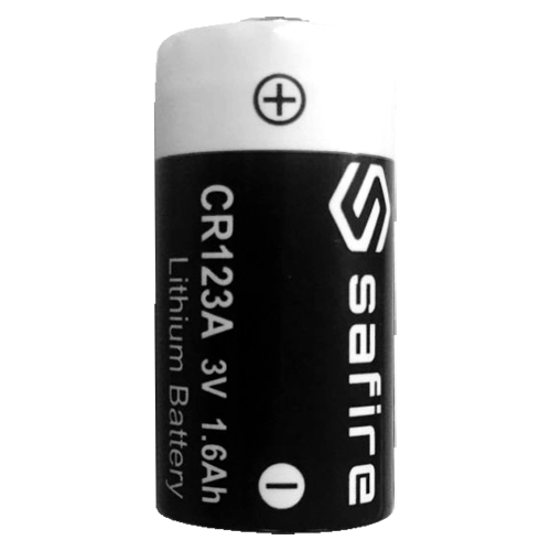 BATT-CR123A Pila CR123A   
Voltaje 3.0 V   Litio  
Capacidad nominal 1600 mAh
Compatible con productos del catálogo