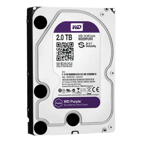 HD2TB Disco duro
Capacidad 2 TB
Interfaz SATA 6 Gb/s
Modelo WD20PURX
Especial para Videograbadores
Suelto o instalado en DVR