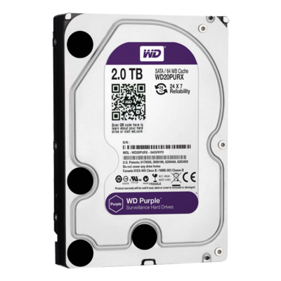 HD2TB Disco duro
Capacidad 2 TB
Interfaz SATA 6 Gb/s
Modelo WD20PURX
Especial para Videograbadores
Suelto o instalado en DVR