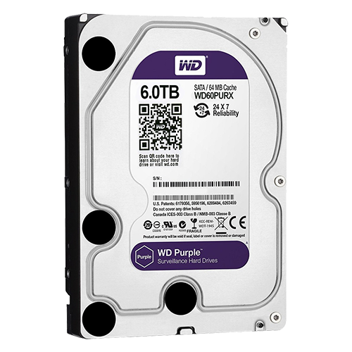 HD6TB Disco duro Western Digital
Capacidad 6 TB
Interfaz SATA 6 Gb/s
Modelo WD60PURX
Especial para Videograbadores
Suelto o instalado en DVR