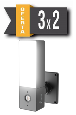 NVS-IPC-L2  Cámara 2K - Wifi  en Foco de luz blanca de 1000 lm