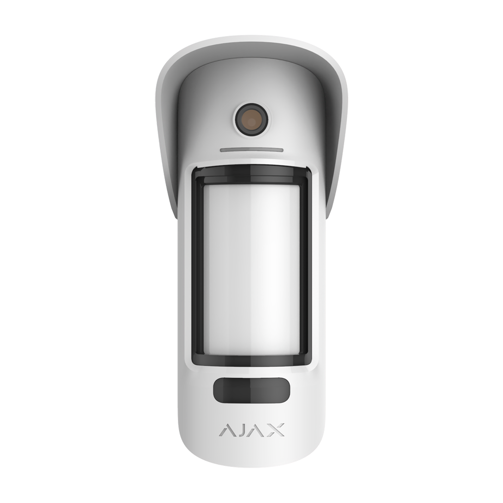 AJ-MOTIONCAMOUTDOOR-PHOD-W
Fotodetector exterior con petición de imagen
Inalámbrico 868 MHz Jeweller
Detección de 3 a 15 m
Gestor de privacidad
Antimasking / Inmune a mascotas
Uso exter