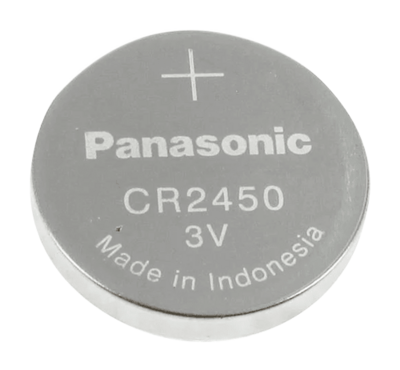 BATT-CR2450
Panasonic
Pila CR2450
Voltaje 3.0 V
Litio
Capacidad nominal 620 mAh
Compatible con productos del catálogo