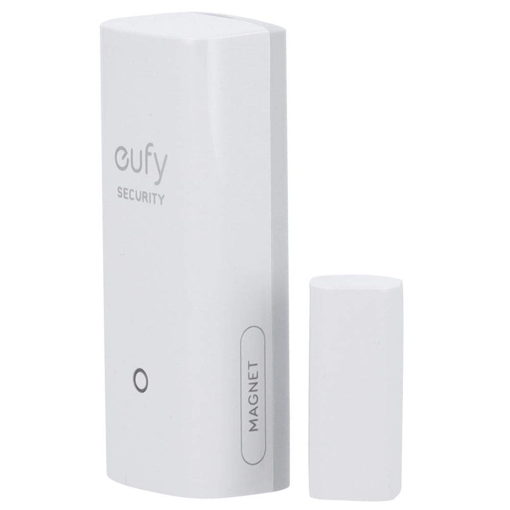 EUFY-ALARM-ENTRY4
Sensor de apertura Eufy by Anker
Inalámbrico 868 MHz
Compatible con el sistema de alarma Eufy
Botón de enlace rápido a HomeBase
Funcionamiento a pilas
Fácil instalació