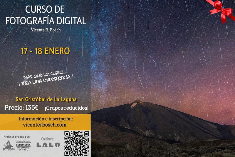 Curso de fotografía digital Tenerife INVIERNO 2026