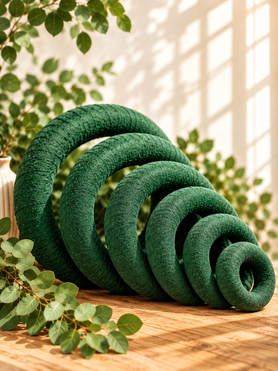 1x Strohkranz 25/4cm Vlies 1x Strohkranz 25/4cm Vlies