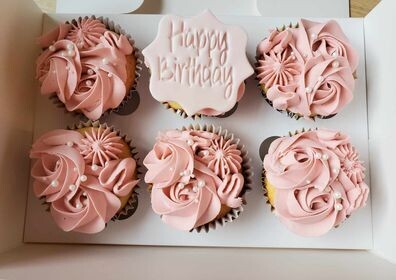 6 Pack of celebration cupcakes