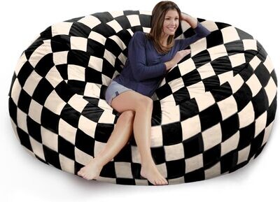 Inflatable Bean Bag Chair for Adults, Kids, and Teens - Washable
