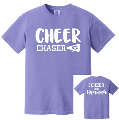 Short-Sleeve Comfort Colors Tee with Custom Back Name