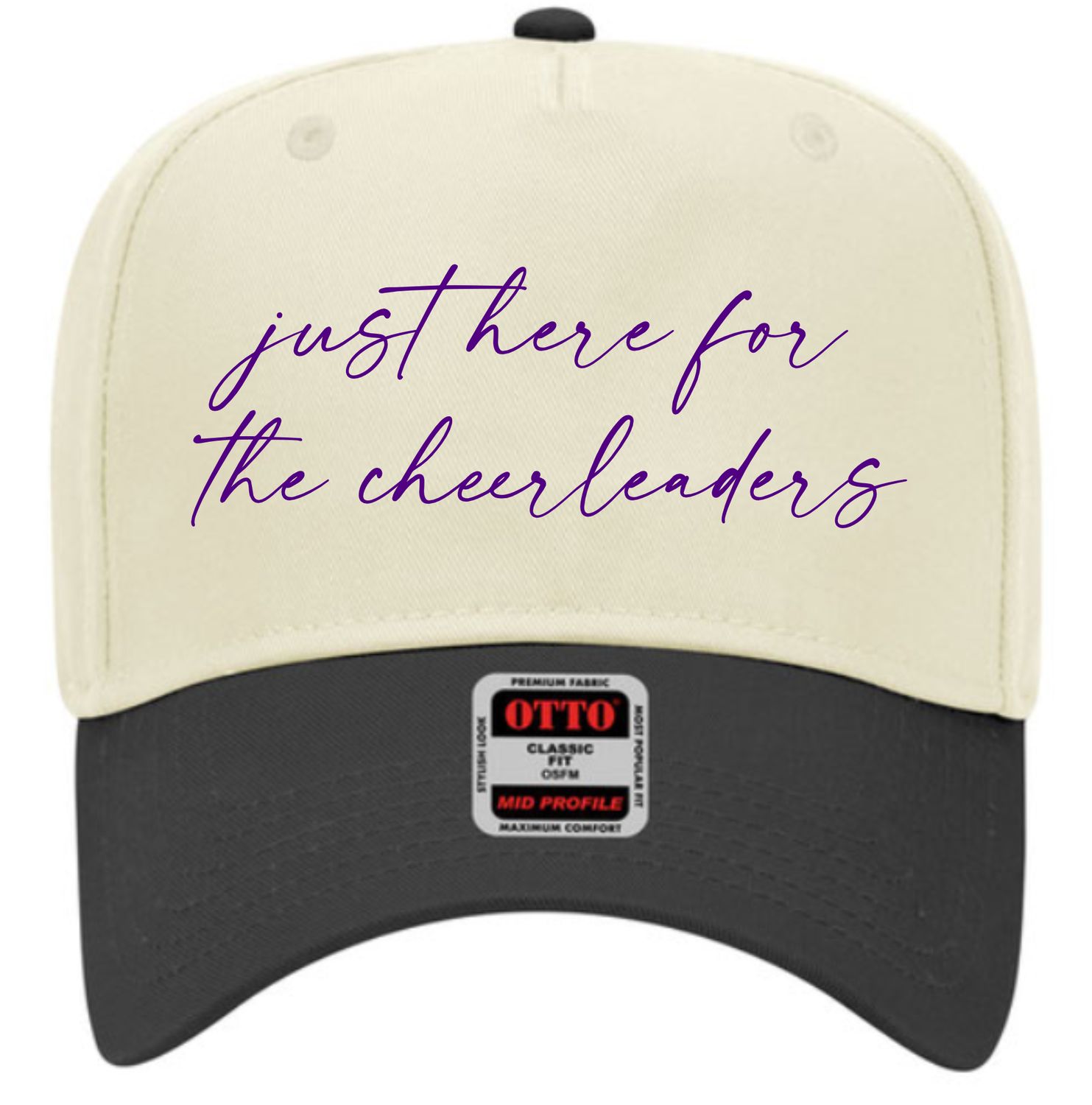 Solid Back Trucker Cap - Oatmeal/Black