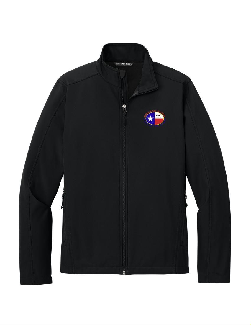 Black Softshell Full-Zip Jacket - Embroidered (UNISEX AS-A4X)