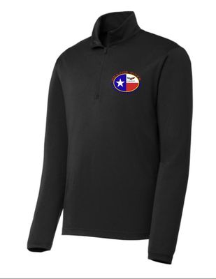 Black Dri-Fit Quarter-Zip Pullover (UNISEX AS-A4X)