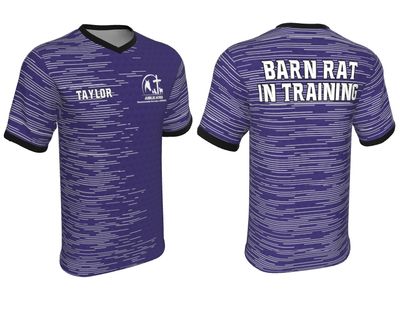 Barn Rat in Training Short-Sleeve Sublimated Dri-Fit Tee - Printed  (UNISEX YS-A3X)